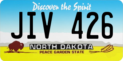 ND license plate JIV426