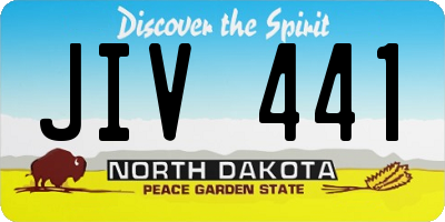 ND license plate JIV441