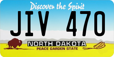 ND license plate JIV470