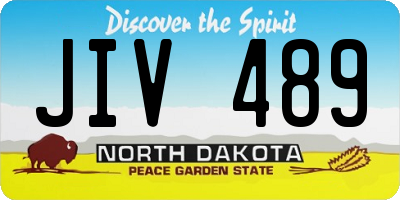 ND license plate JIV489