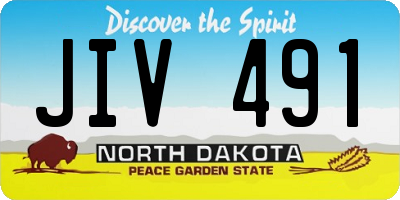 ND license plate JIV491