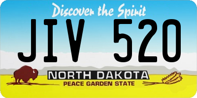 ND license plate JIV520