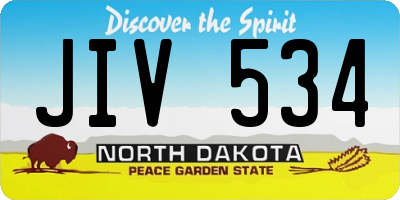 ND license plate JIV534