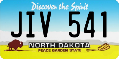 ND license plate JIV541