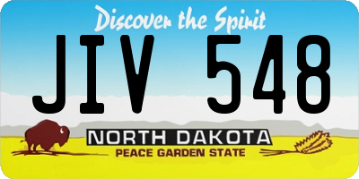 ND license plate JIV548