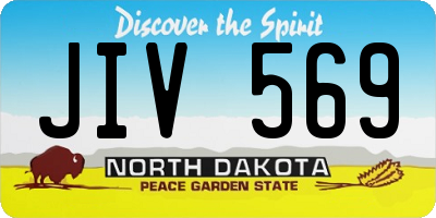 ND license plate JIV569