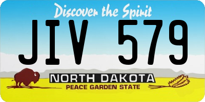 ND license plate JIV579