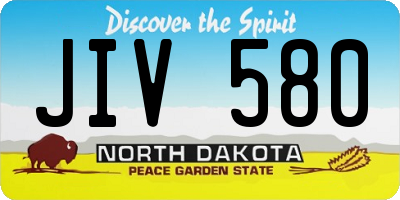 ND license plate JIV580