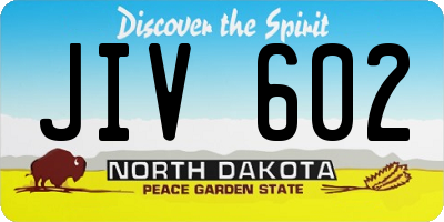 ND license plate JIV602