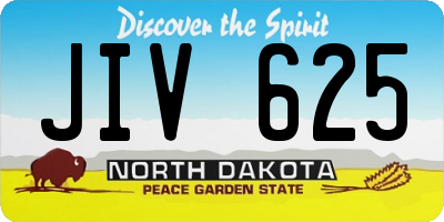 ND license plate JIV625