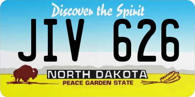 ND license plate JIV626