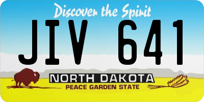 ND license plate JIV641