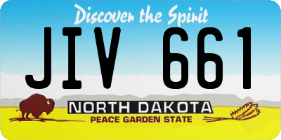 ND license plate JIV661