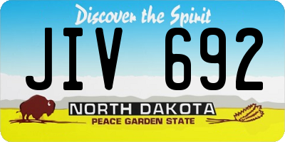 ND license plate JIV692