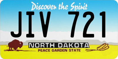 ND license plate JIV721