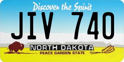 ND license plate JIV740