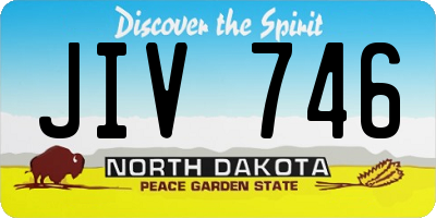 ND license plate JIV746
