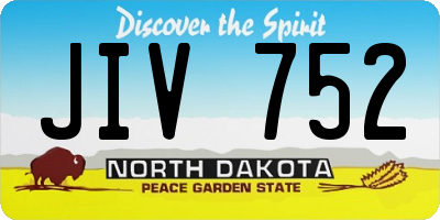 ND license plate JIV752