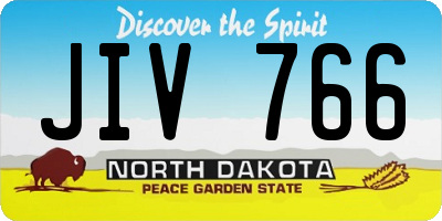 ND license plate JIV766