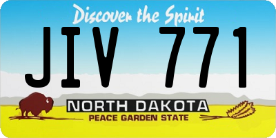 ND license plate JIV771
