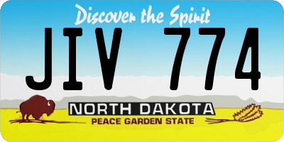 ND license plate JIV774