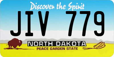 ND license plate JIV779