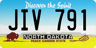 ND license plate JIV791