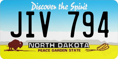 ND license plate JIV794