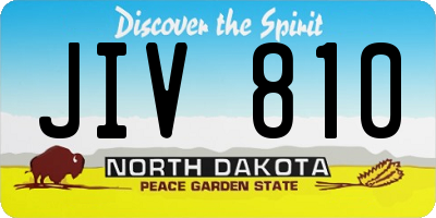 ND license plate JIV810