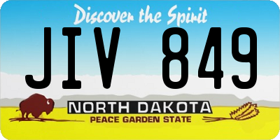 ND license plate JIV849
