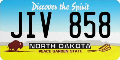 ND license plate JIV858