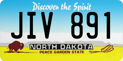 ND license plate JIV891
