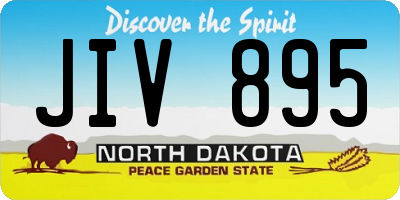 ND license plate JIV895