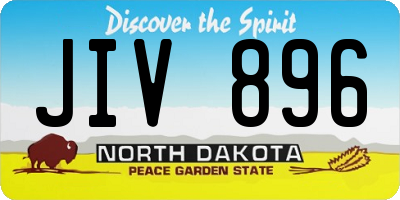 ND license plate JIV896