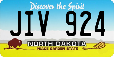 ND license plate JIV924