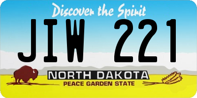 ND license plate JIW221