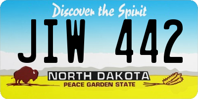 ND license plate JIW442