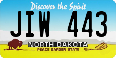 ND license plate JIW443