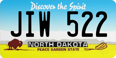 ND license plate JIW522