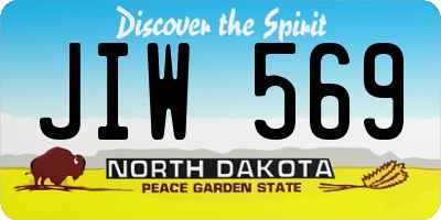 ND license plate JIW569