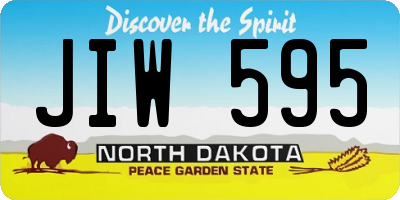 ND license plate JIW595