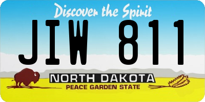 ND license plate JIW811