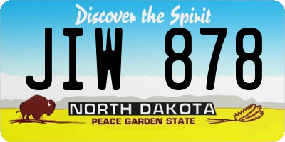 ND license plate JIW878