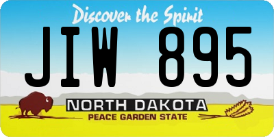 ND license plate JIW895