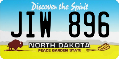ND license plate JIW896