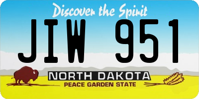 ND license plate JIW951