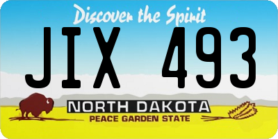 ND license plate JIX493