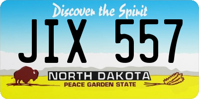 ND license plate JIX557
