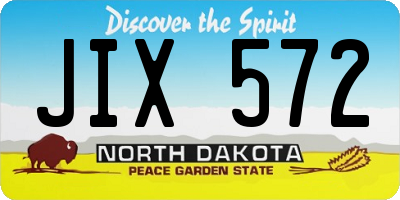 ND license plate JIX572