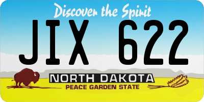 ND license plate JIX622